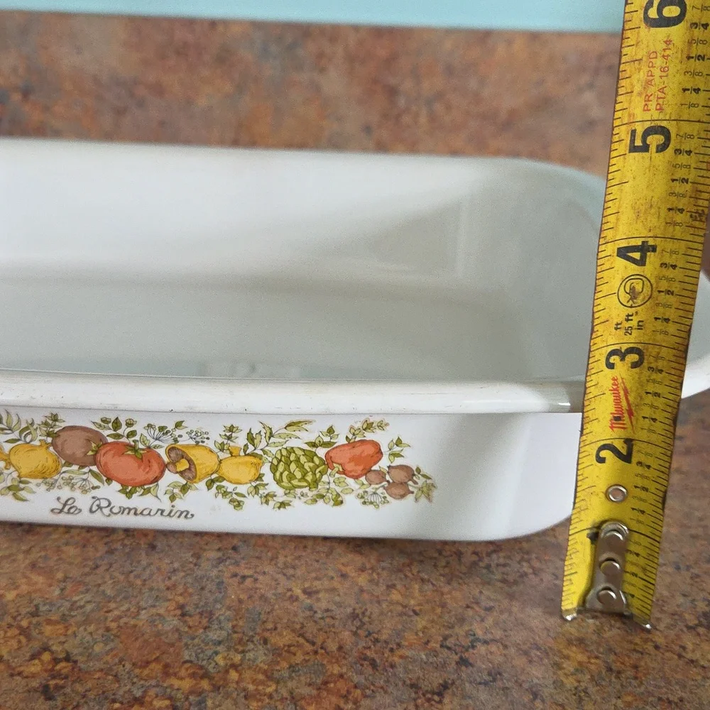 Vintage Corningware Spice O' Life Le Romarin Roasting Pan A-21
